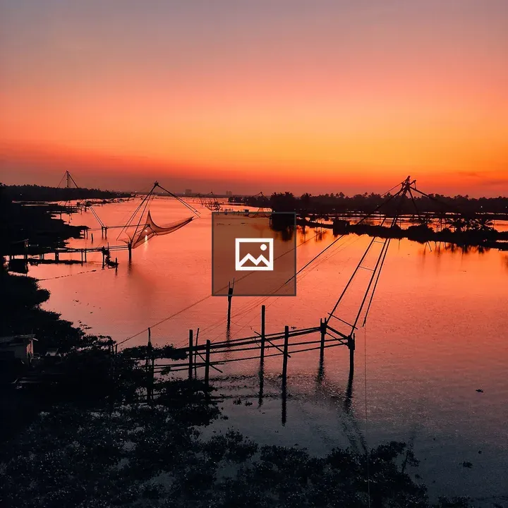 Sunset at Kadamakudy Islands
