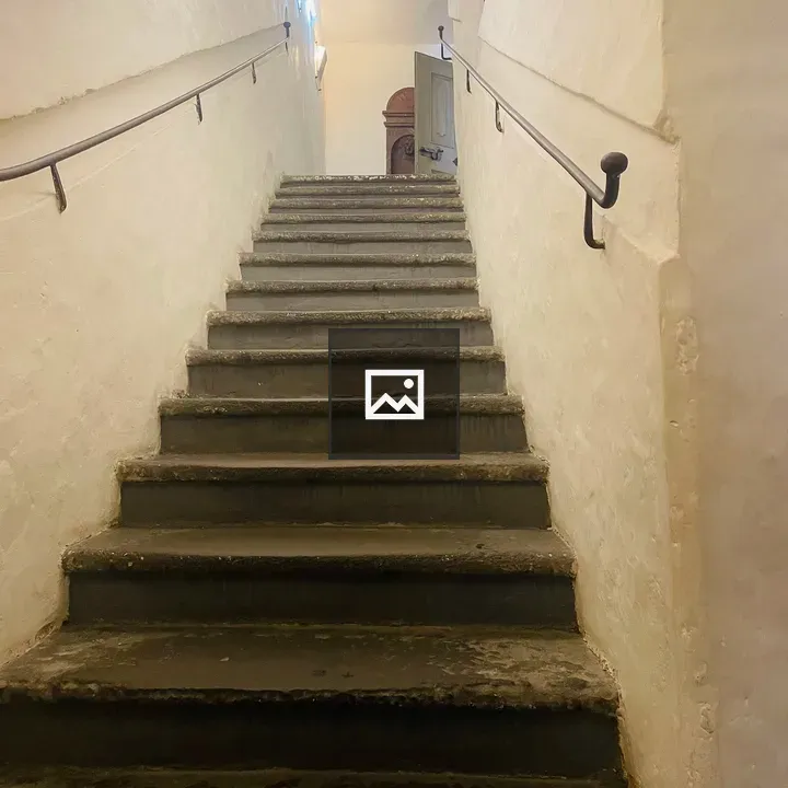 Old stone staircase in Mozart Museum