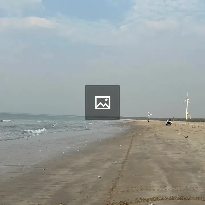 Beach shoreline panorama