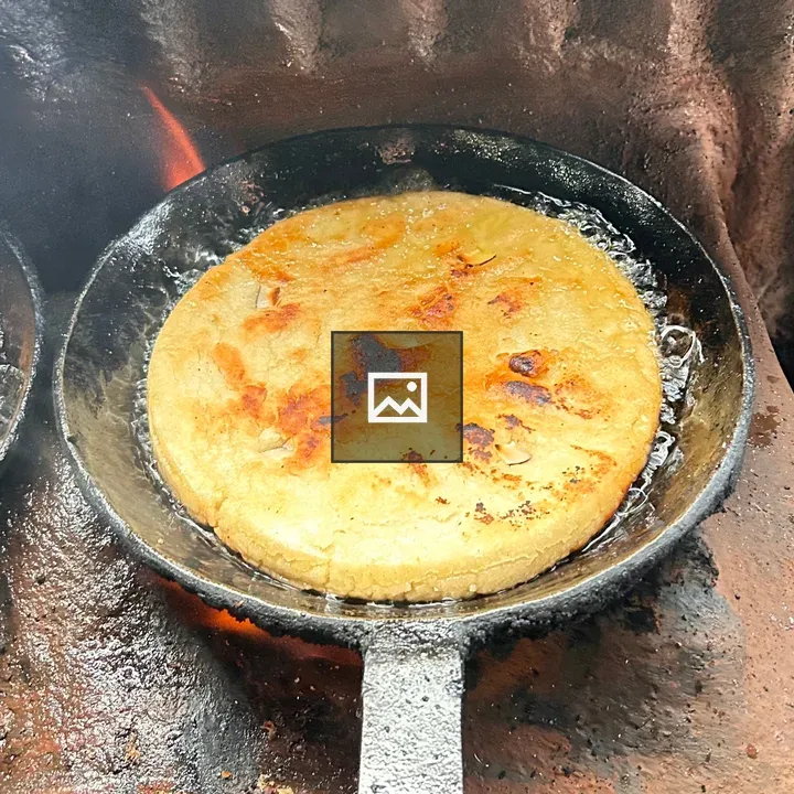 Close-up Tortilla Frying