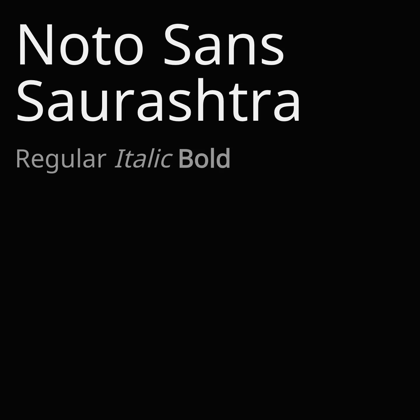 Noto Sans Saurashtra