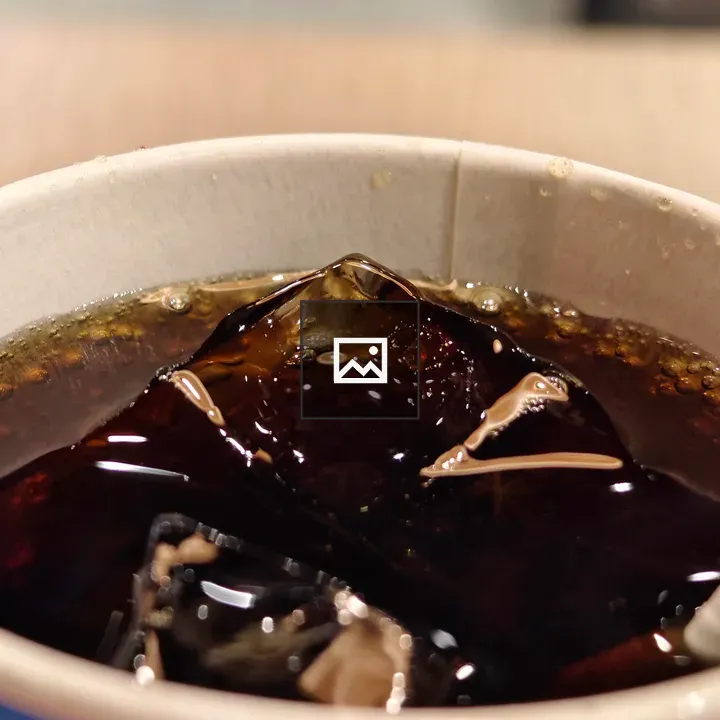 Pepsi with an ice cube