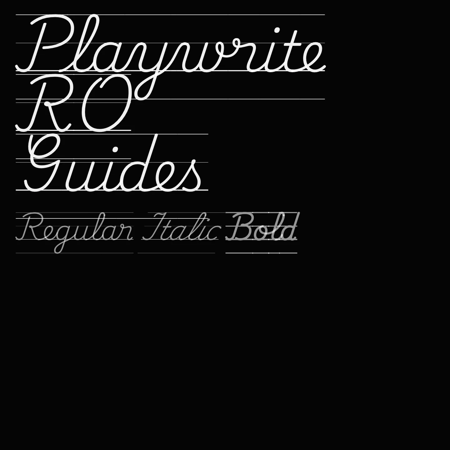 Playwrite RO Guides