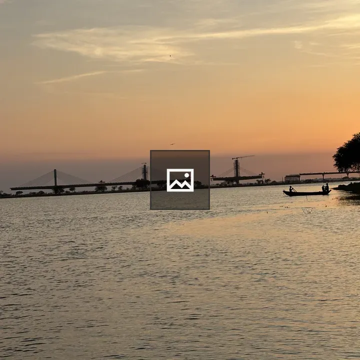 Evening Ganga River Scene
