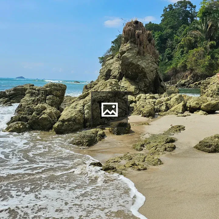 Rocky beach scene
