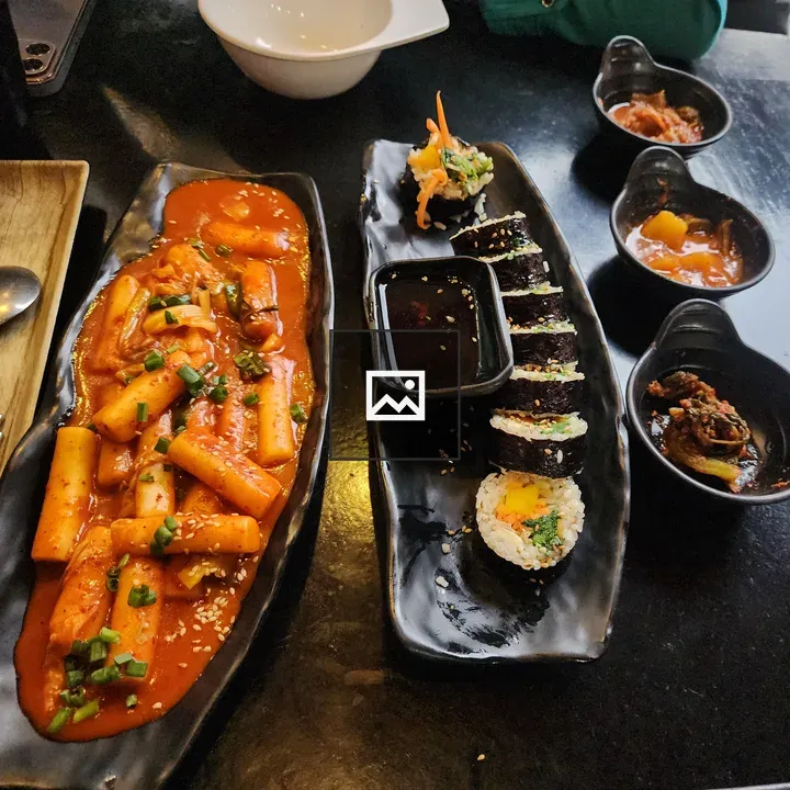 Korean Gimbap and Teokbokki