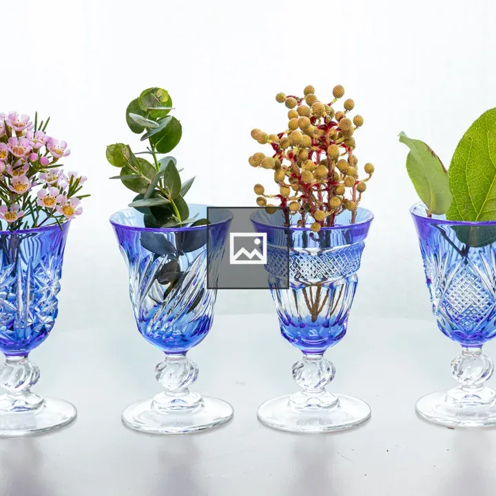Edokiriko glass and botanical