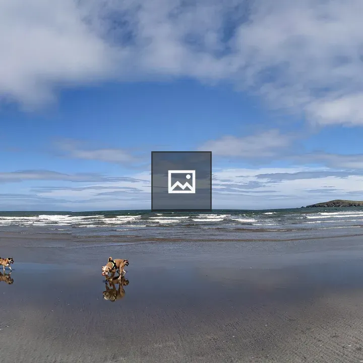 Poppit Sands Beach Panorama
