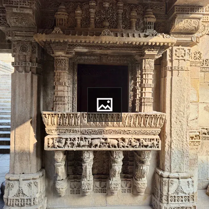 Ornate Stone Balcony Window