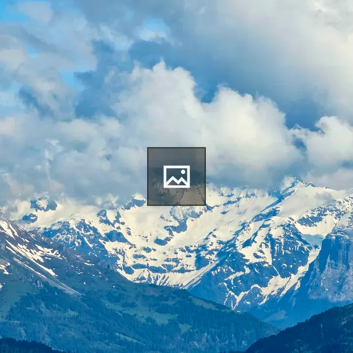 Snowy mountain peaks from Mount Pilatus