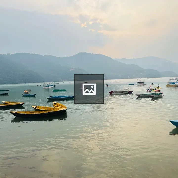 Serene Fewa Lake Boats