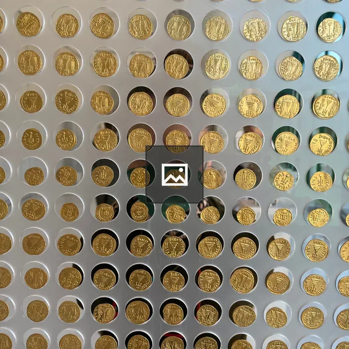Ancient Gold Coins at Acropolis Museum