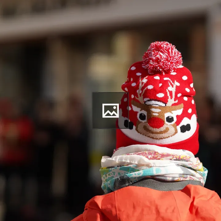 Christmas hat with a reindeer