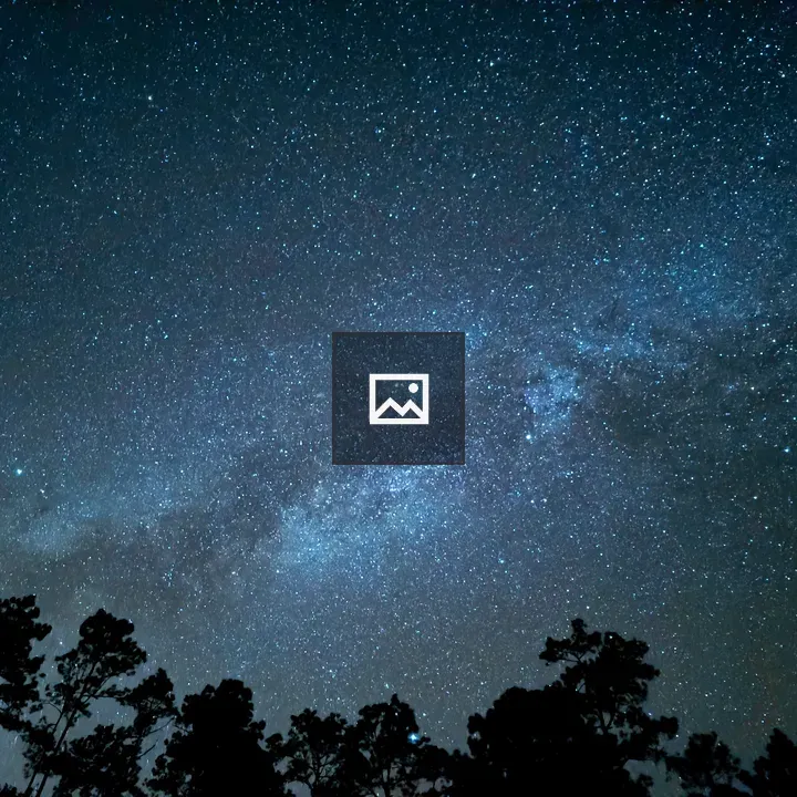 Milky Way Over Night Trees