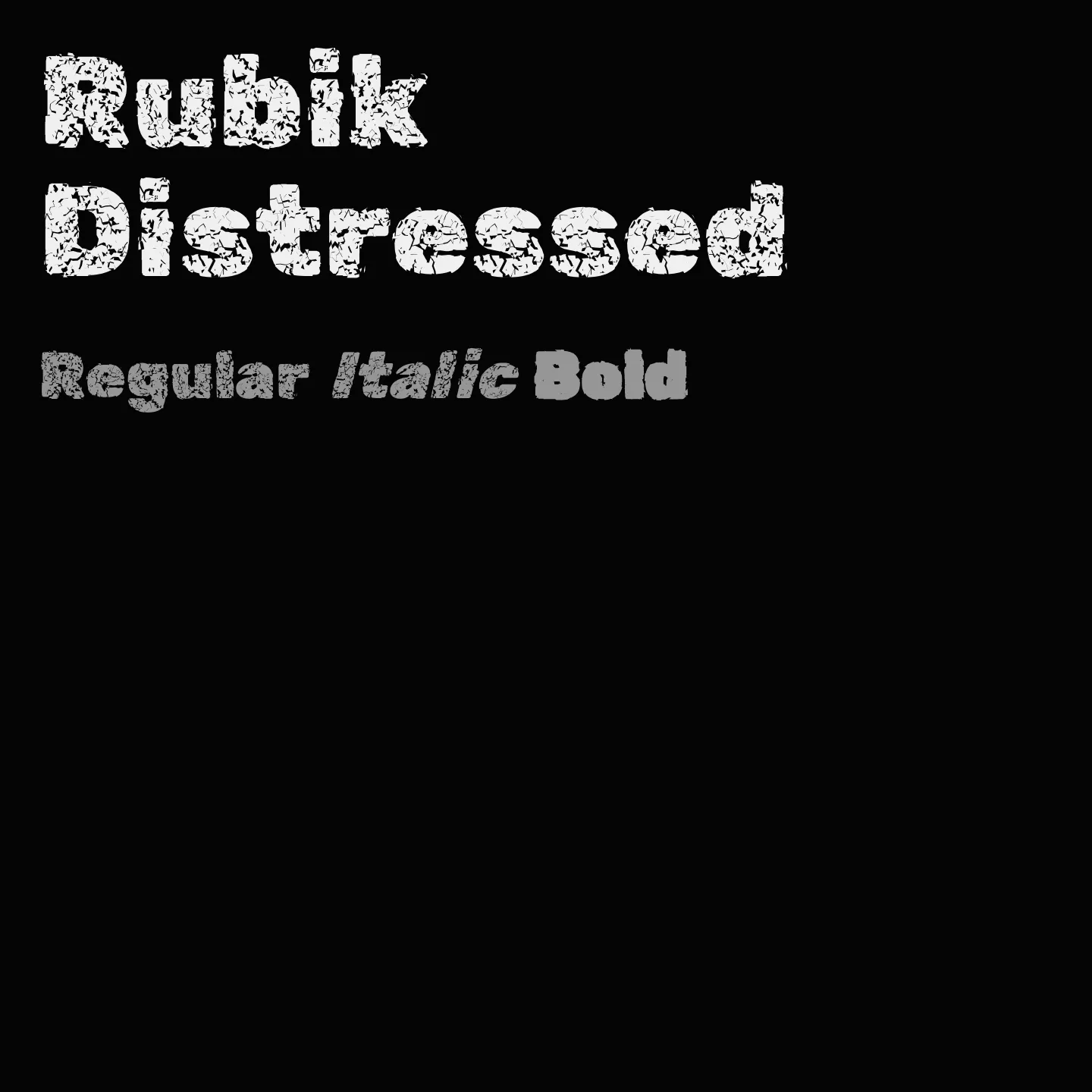 Rubik Distressed
