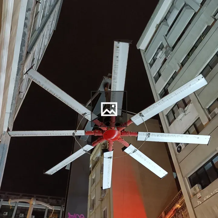 Fan on Building Tower