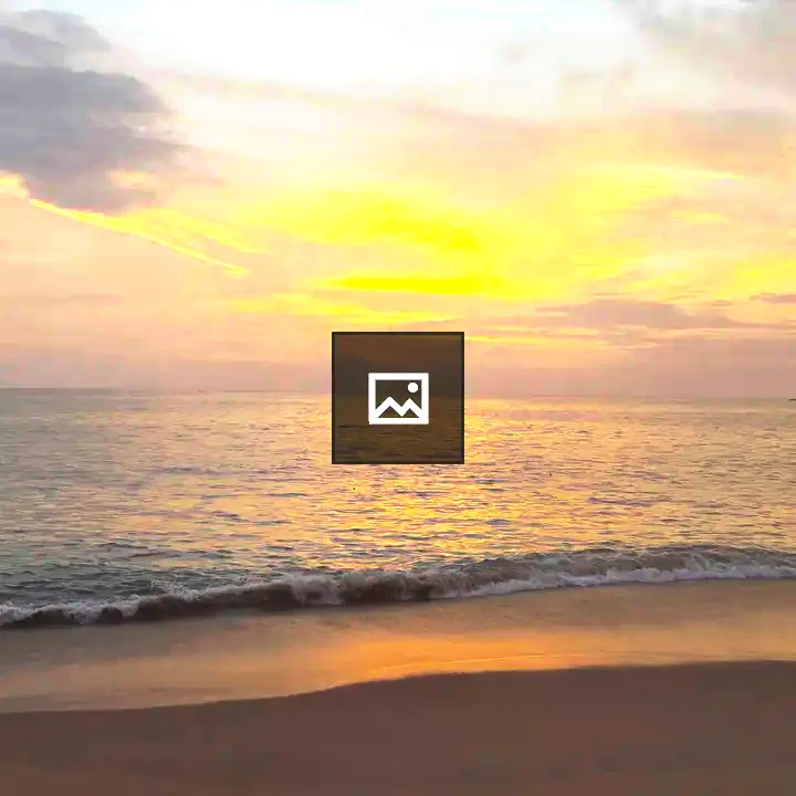 Sunset Beach with Calm Waves