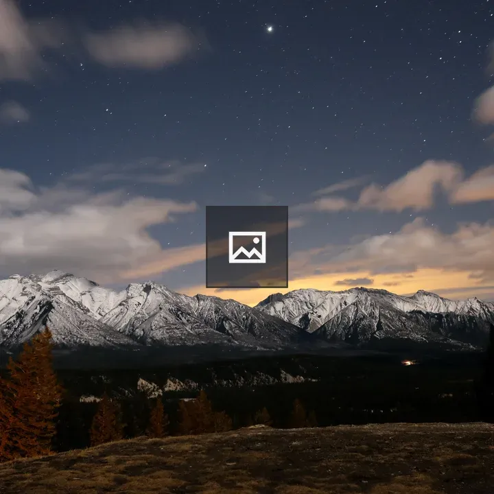 Rocky Mountains at Night