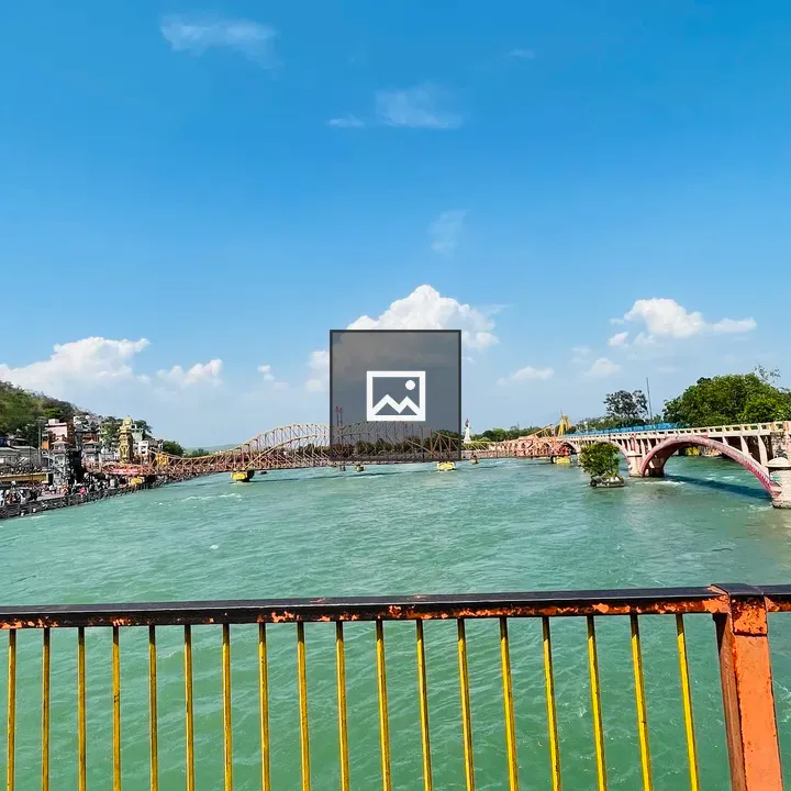 River scene with bridge