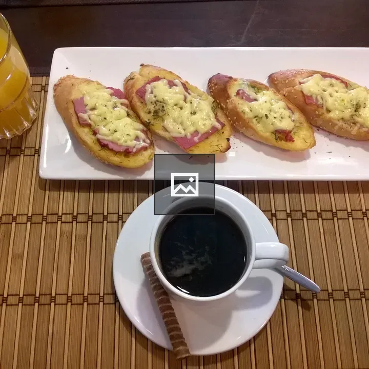 Breakfast dish on table