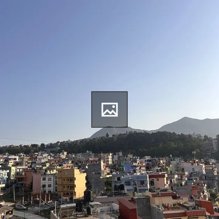 Cityscape with Colorful Rooftops