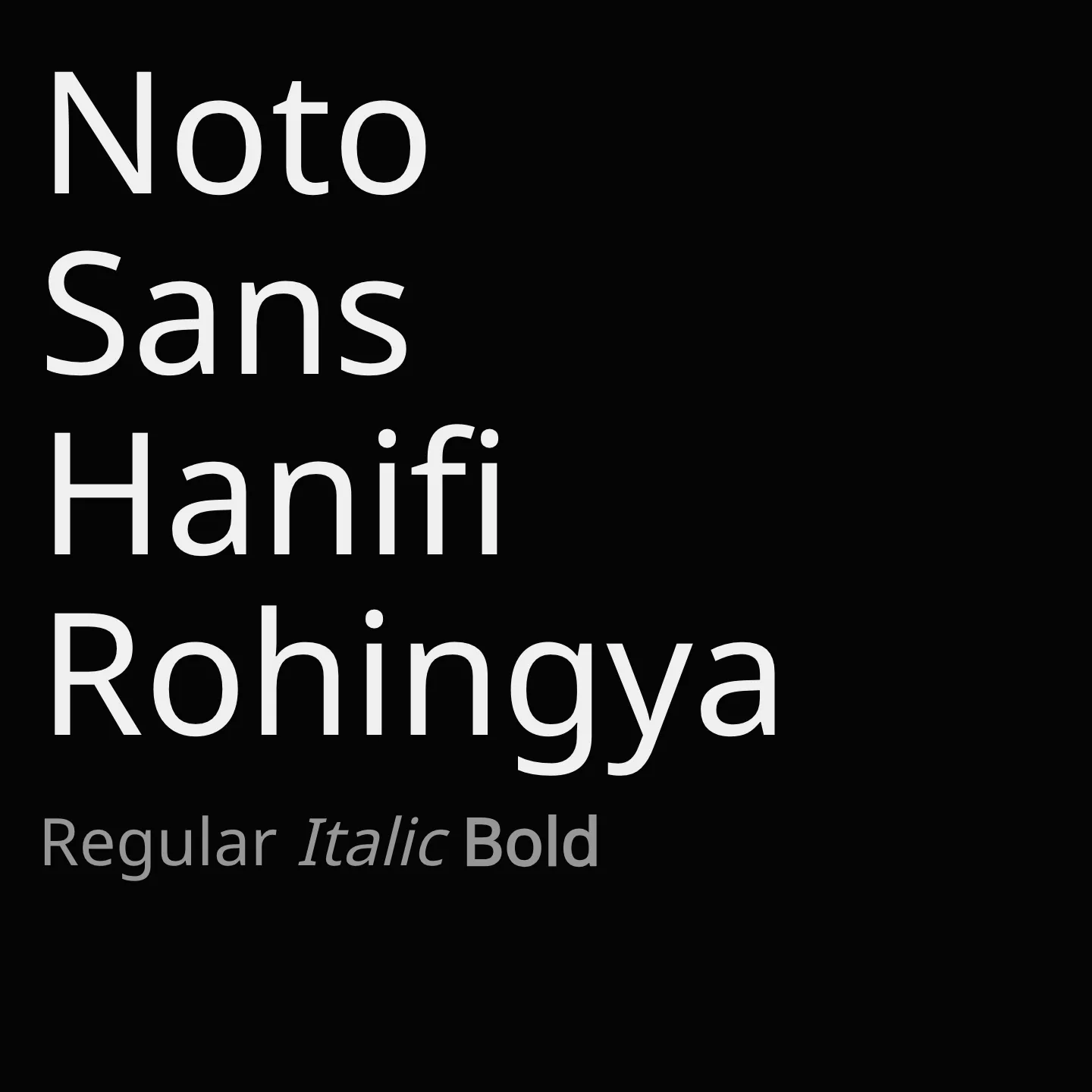 Noto Sans Hanifi Rohingya