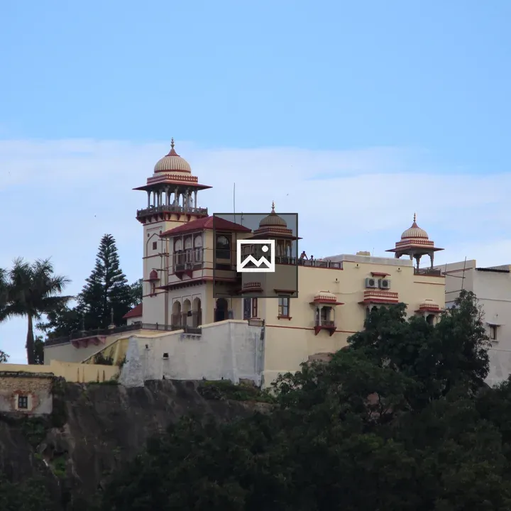 Historic building with domed towers