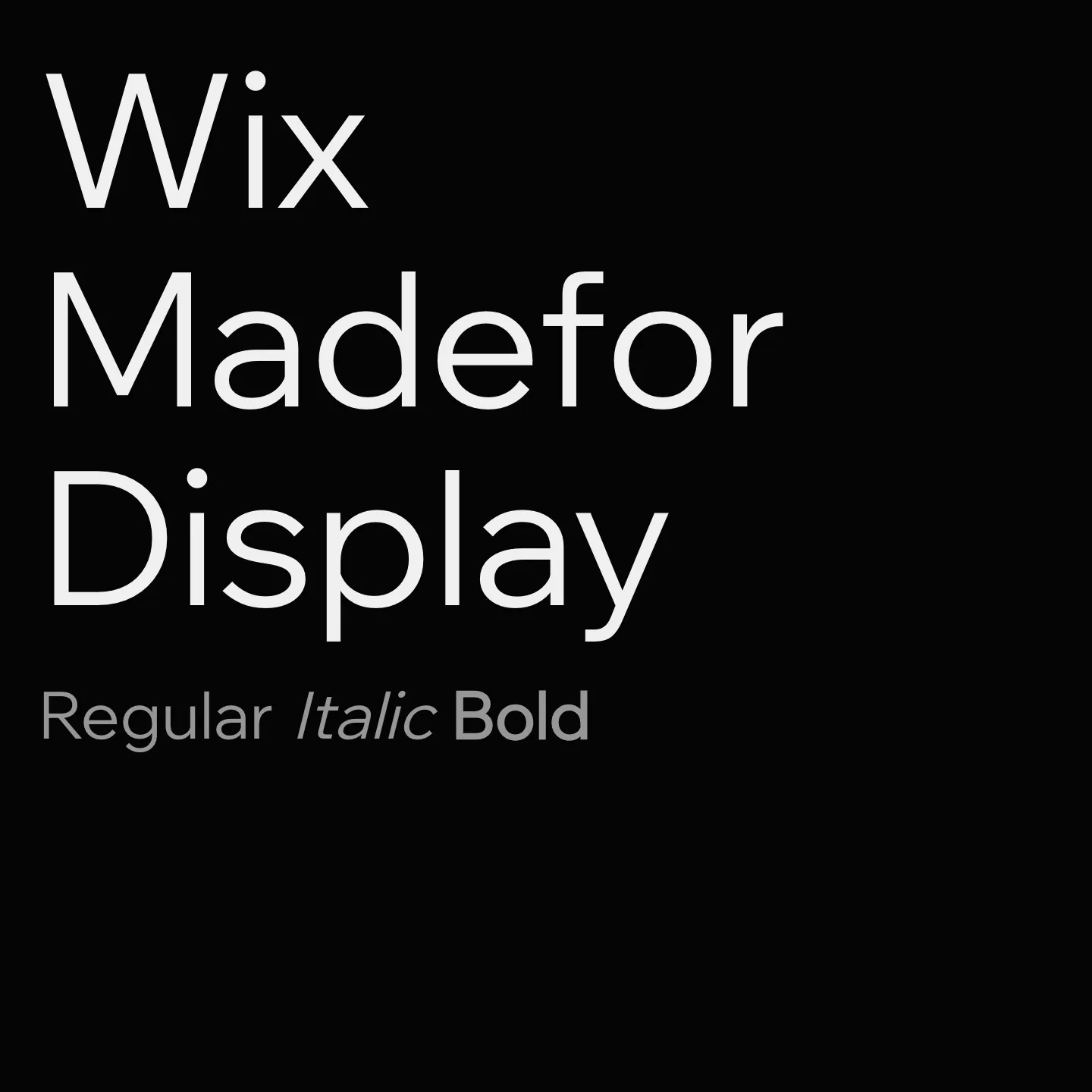 Wix Madefor Display
