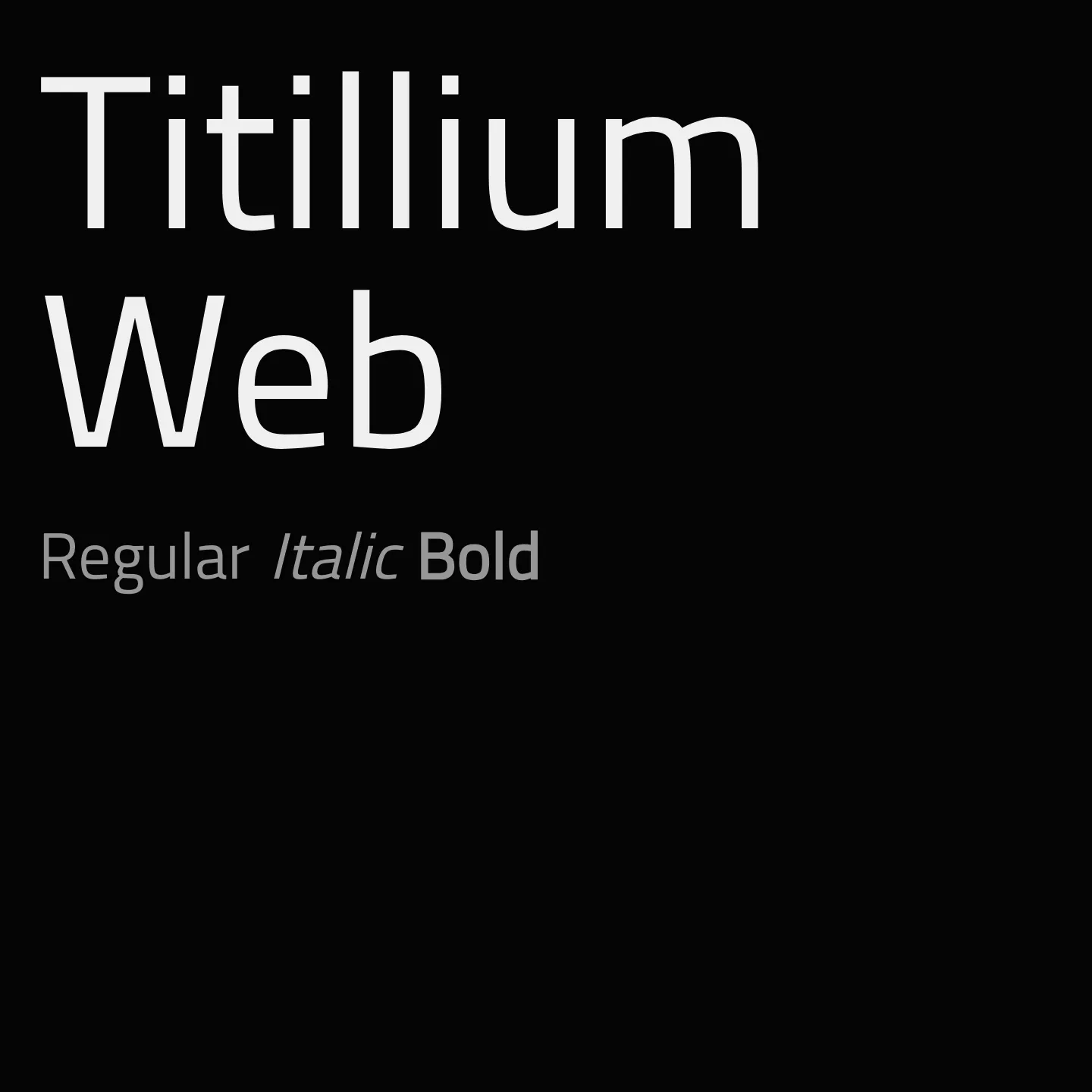 Titillium Web