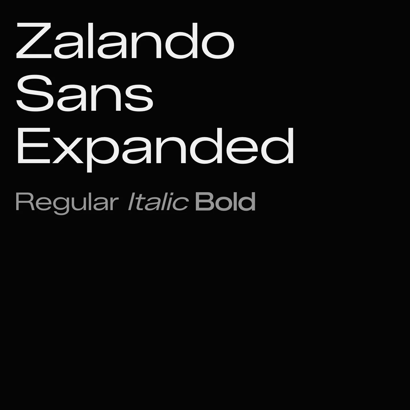 Zalando Sans Expanded