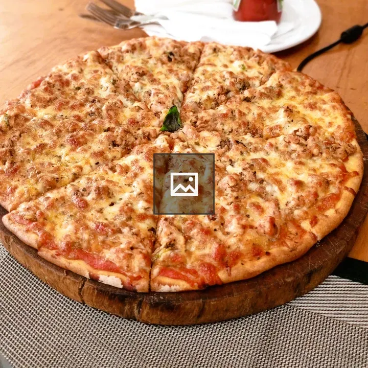 Pizza on Wood Board