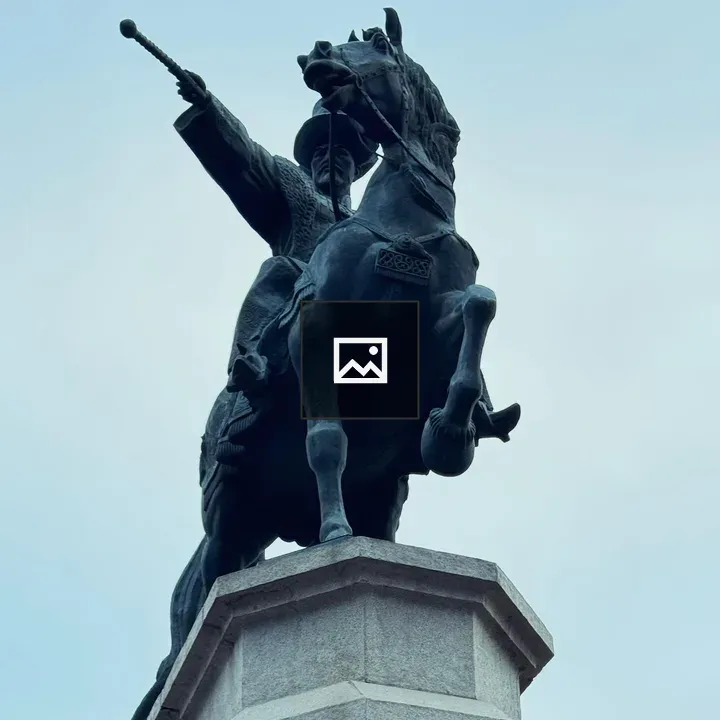 Statue of Aaturk on Horseback