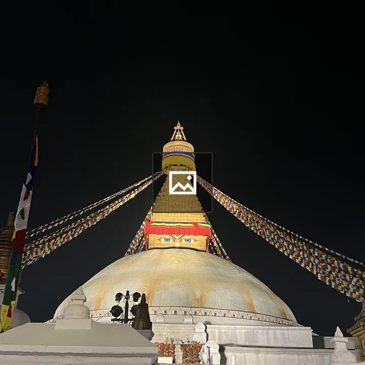 Boudhanath Stupa at Night