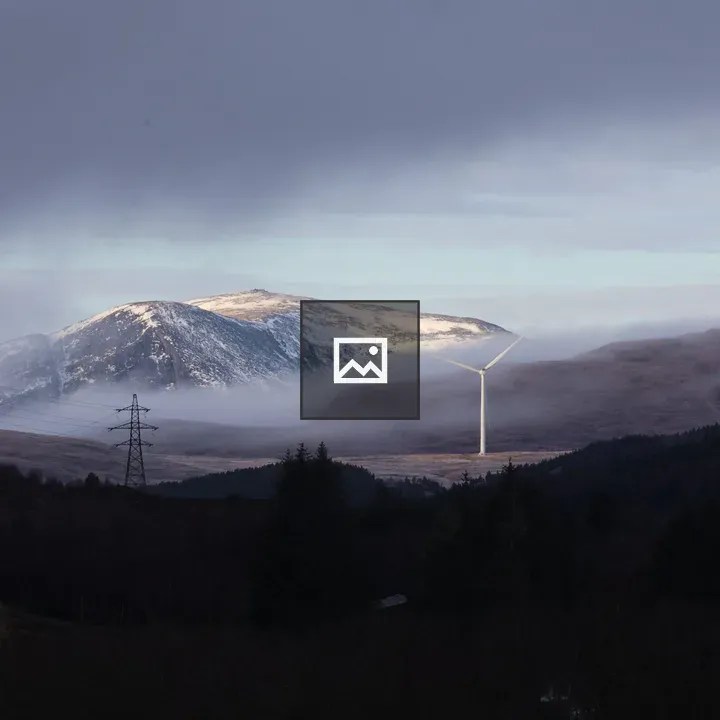 Wind turbines in Misty Highlands