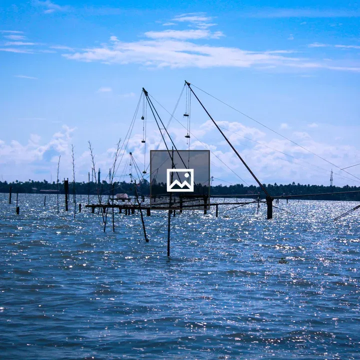 Fort Kochi water and fishing nets