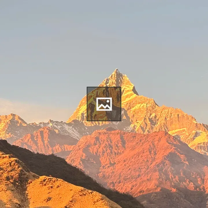 Snow-capped Machhapuchchhre at Sunset