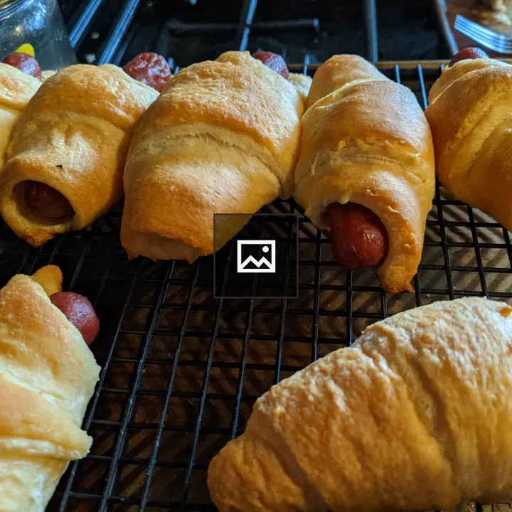 Sausages in croissants