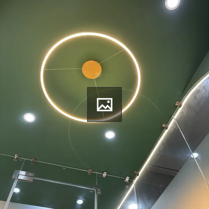 Ceiling with Circular Pendant Light