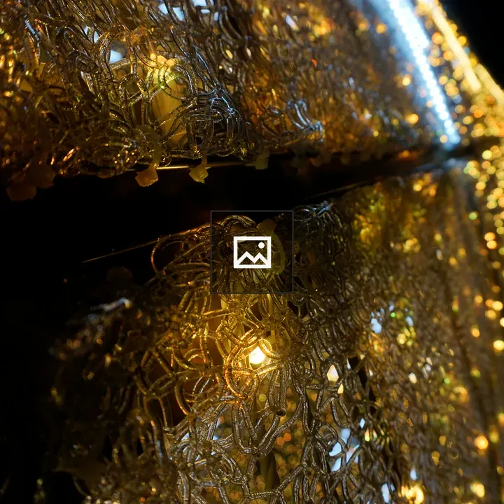 Close up of Christmas lights