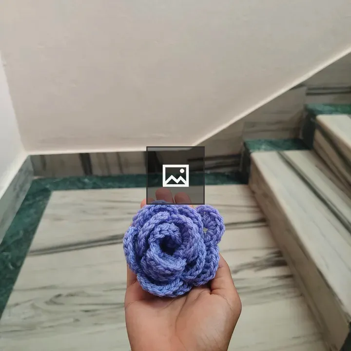 Handheld Crochet Flower
