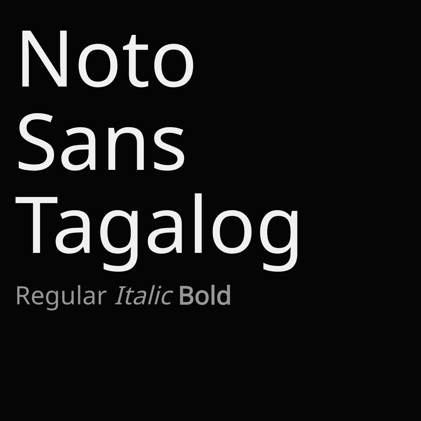 Noto Sans Tagalog