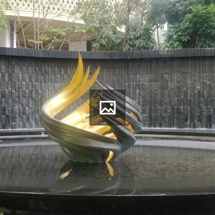 Center piece near waterfall
