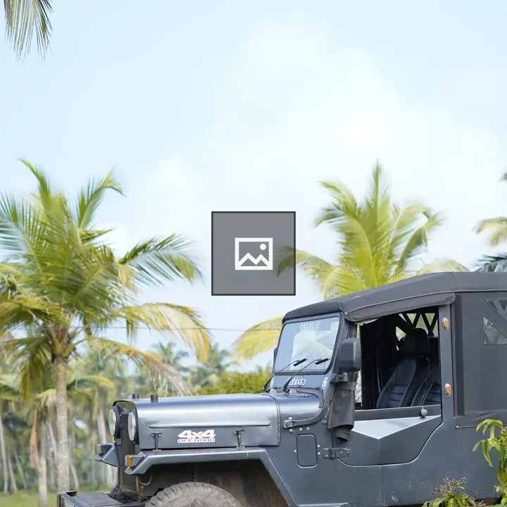 Vintage style 4x4 jeep