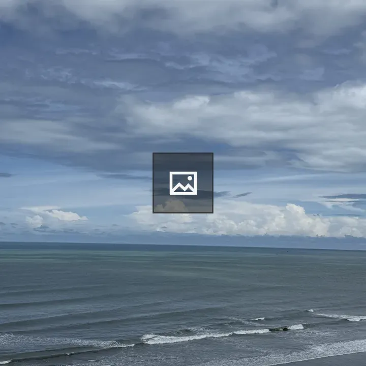 Coastal landscape with calm ocean