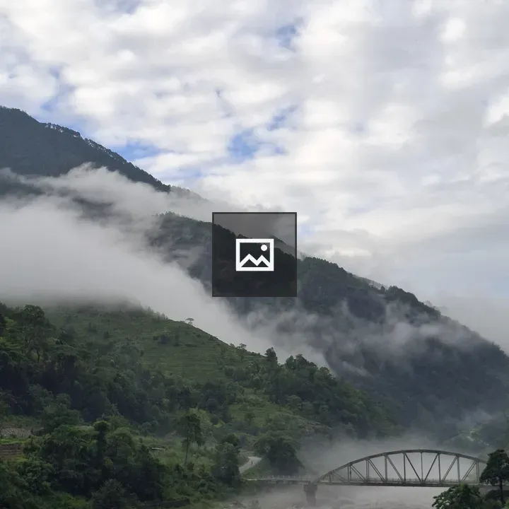 River and Steel Bridge Landscape