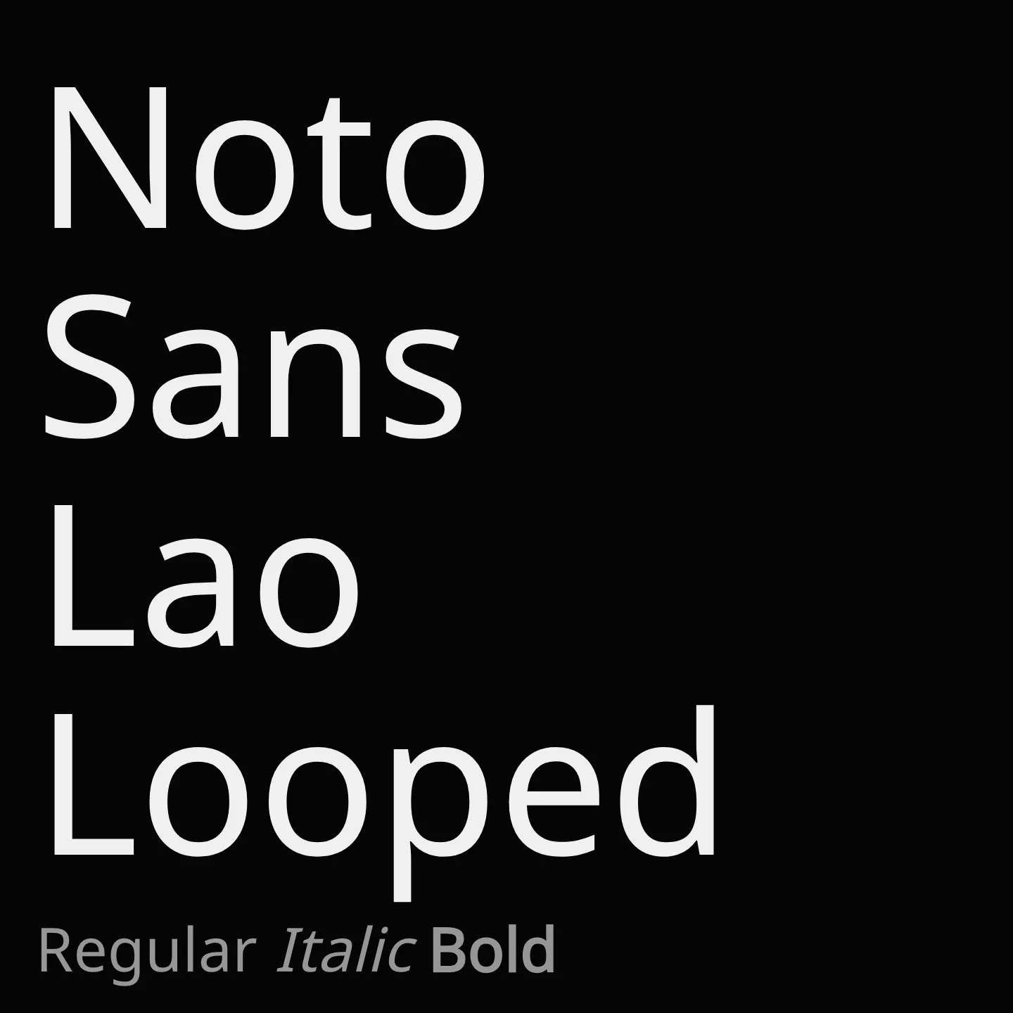 Noto Sans Lao Looped