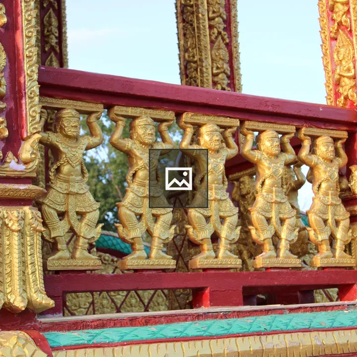 Temple detail at Wat Pa Lao Buddhadham