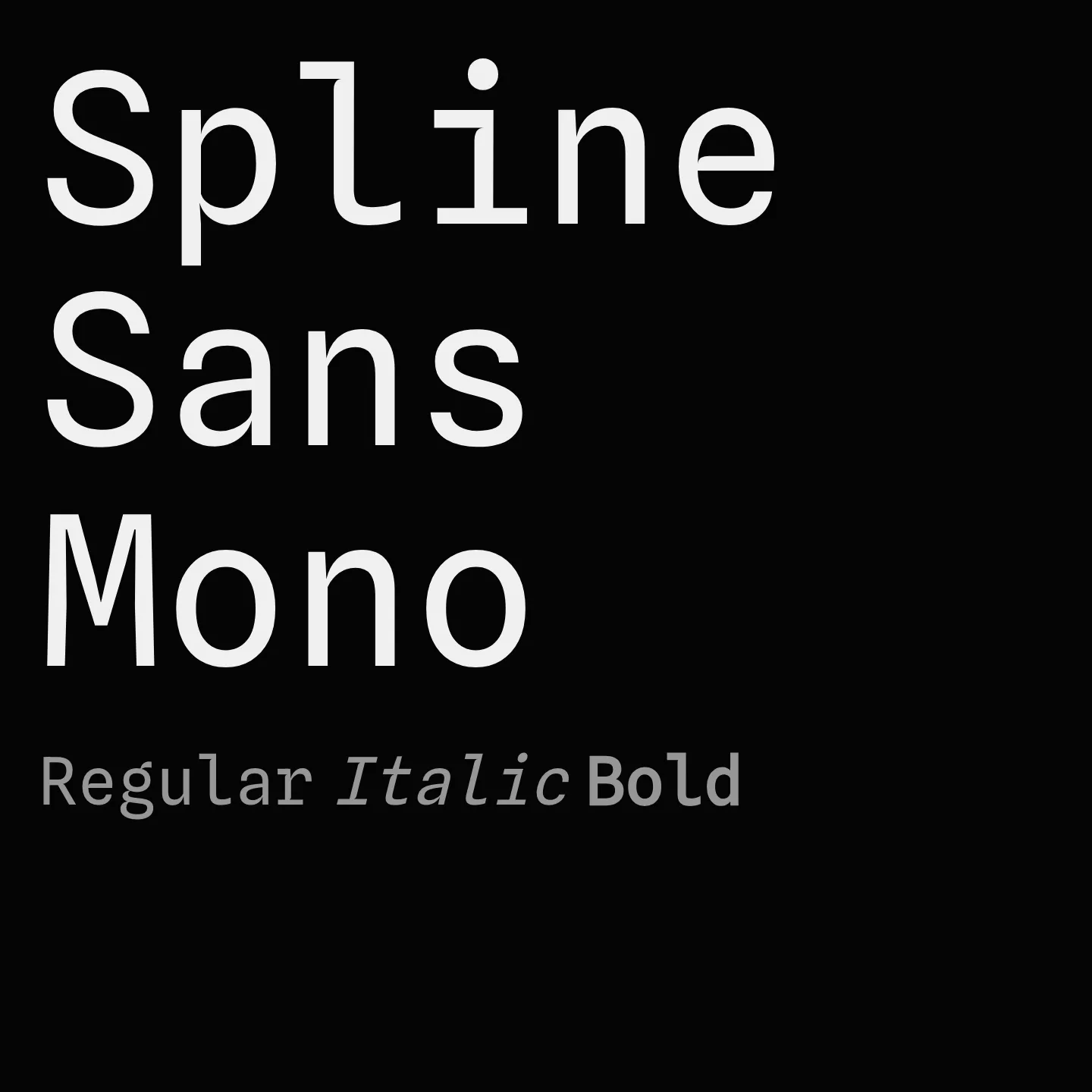 Spline Sans Mono