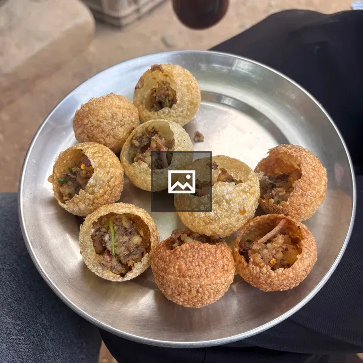 Golgappa on Plate