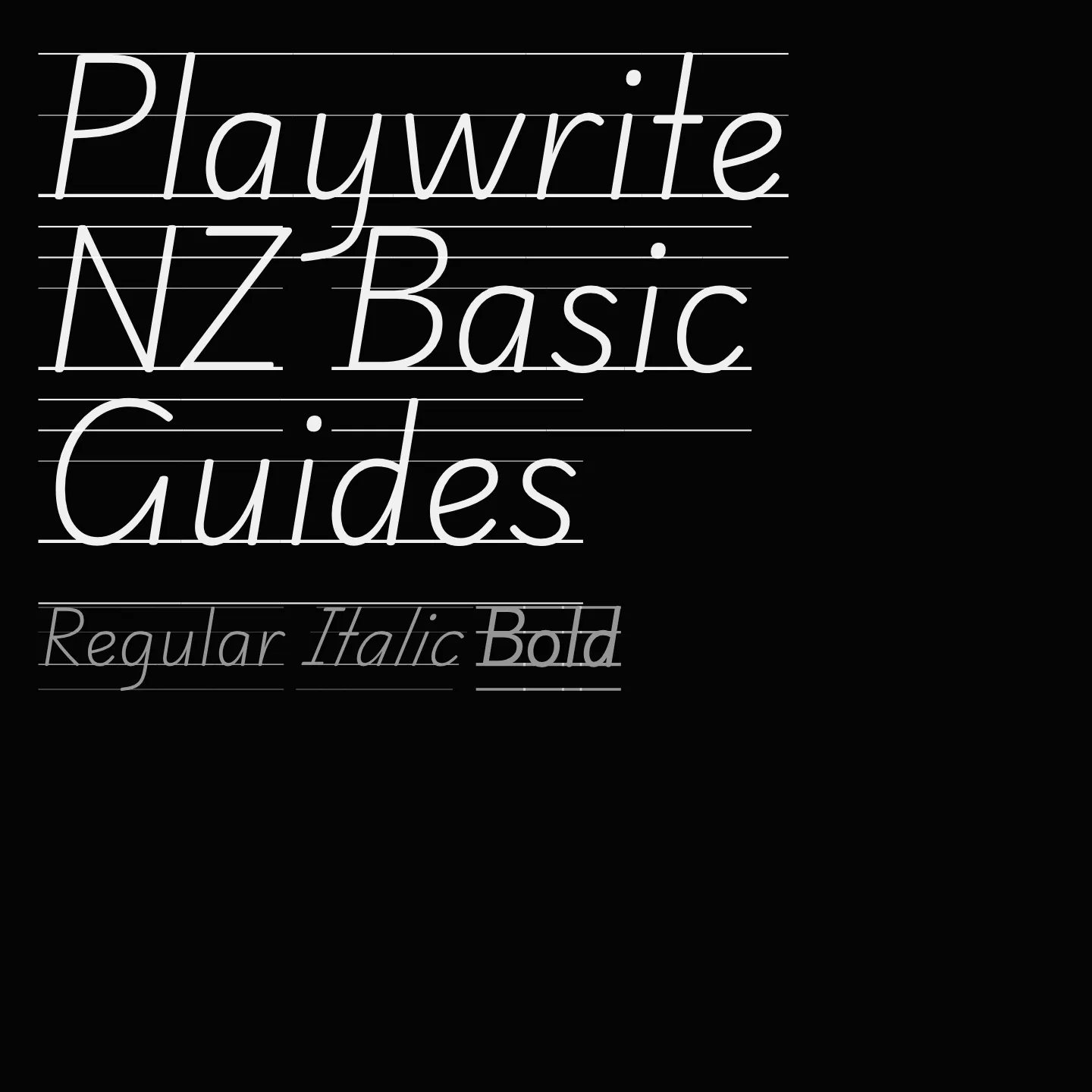 Playwrite NZ Basic Guides